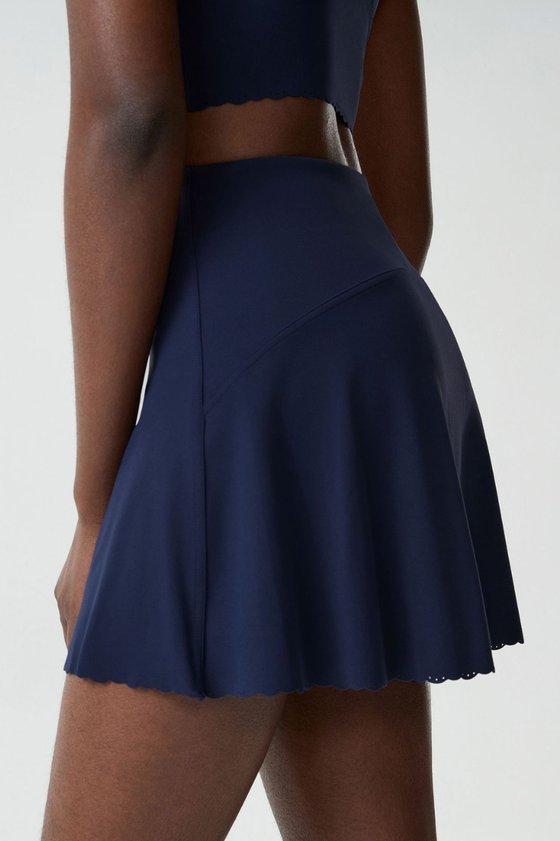 Women's Floral Center Yoga Tennis Skirt