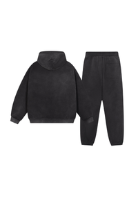 Vintage-style hooded sweatshirt set