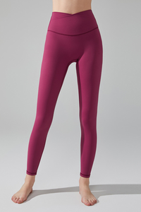 Women's Athletic V-Waist No Front Seam Yoga Leggings