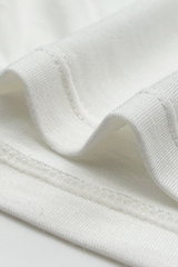 Crinkled short-sleeved T-shirt