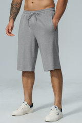 Men's Soft Drawstring Relaxed Fit Knee-Length Casual Shorts