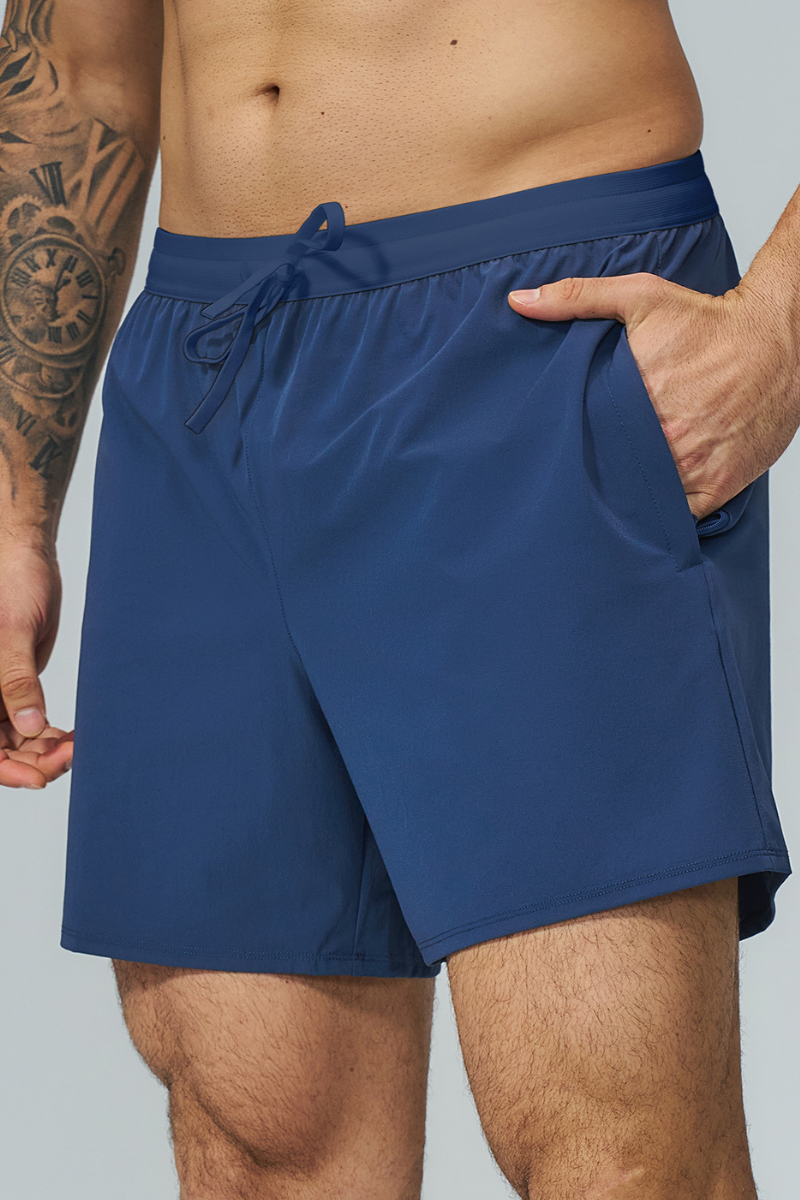 Men's Soft Water-Resistant Drawstring Outdoor Running Shorts