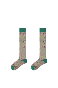 Women's Preppy Y2K  Retro Multicolor Striped Warm Knee-High Socks