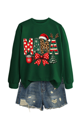 Women's Winter/Fall Christmas Santa Multi-color Pullover