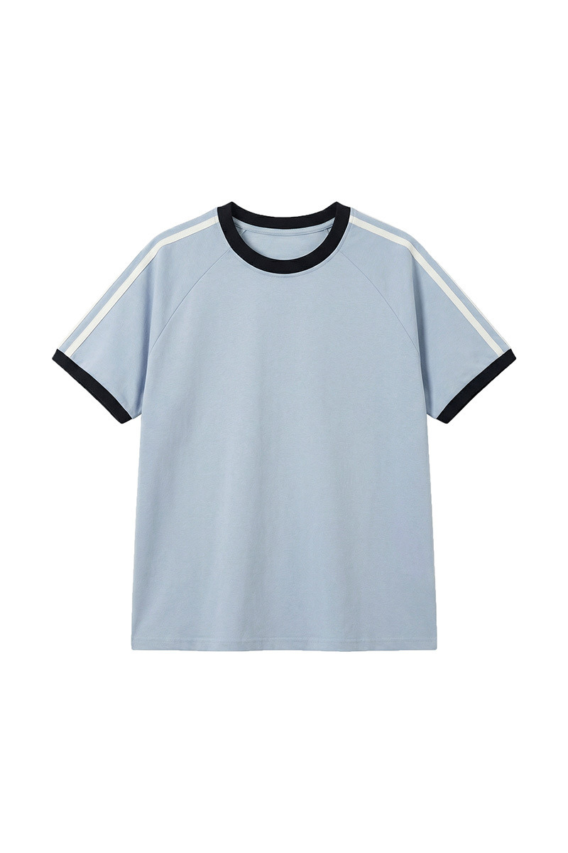 Women's Retro Side 3-Stripes Contrast Loose Fit T-Shirt