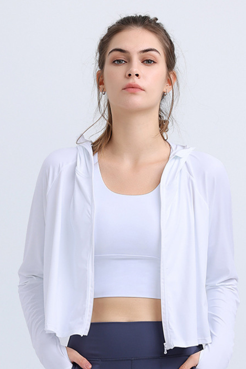 Women's Summer Lightweight Sun Protection UPF Hooded Jacket