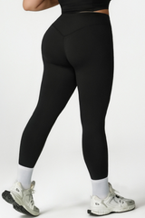 Women's Plus Cross Waist Yoga Pants - Nude Feel Peach Lift