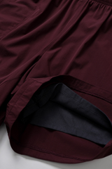 Men's Solid Quick-Dry Breathable Drawstring Sports Shorts