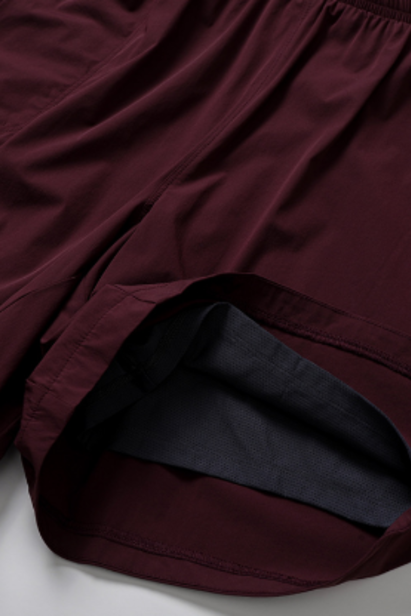 Men's Solid Quick-Dry Breathable Drawstring Sports Shorts