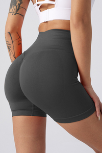 Women's Athletic Pleated Buttocks Lift Slim Shorts
