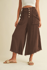 Retro-chic, laid-back style Yamamoto pants