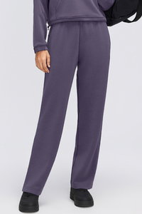 Women's Air Layer Elastic Toggle Wide Leg Athletic Pants