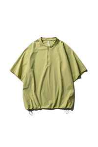 Unisex Lightweight Half Zip Stand Collar Quick Dry T-shirt
