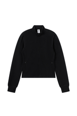 Women's Fall Half-High Neck Finger Cuffs Slim Fit Jackets