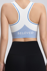 Women's U-Neck Sleeveless Sports Bra.