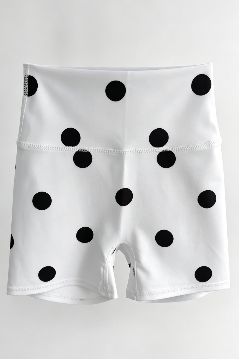 Women's Polka Dot Vintage Bra And Short 2-Piece Yoga Set