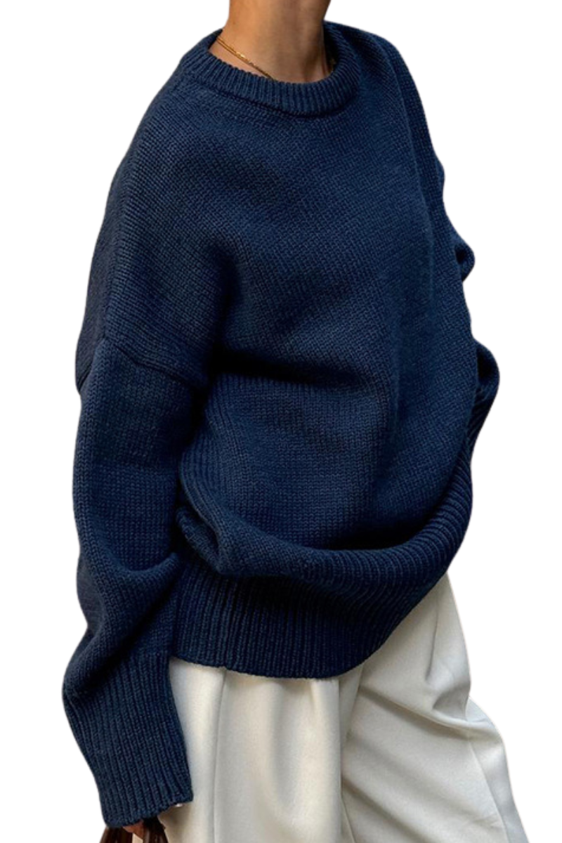 Turtleneck knitted round-necked sweater