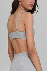 Women's Deep V-Neck Adjustable Strap Padded  Sports Bra