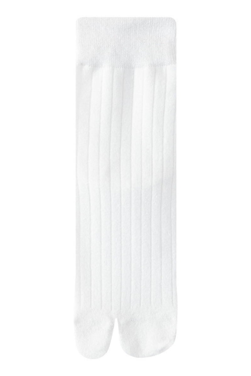 Women's Two-Toe Vertical Stripes Crew Solid Yoga Socks
