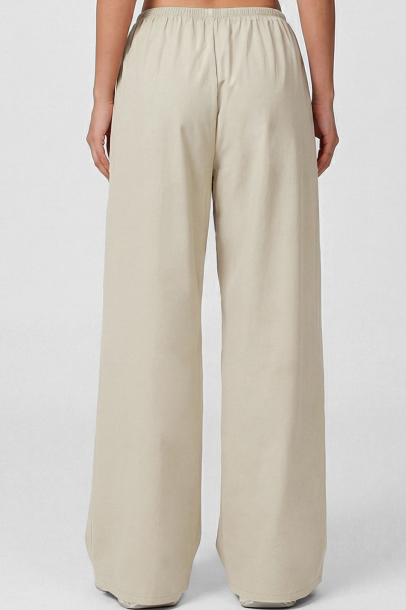 Women's Sports Solid Lightweight Wide-leg Pants