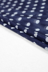 Women's Polka Dot Metal Buckle Side Tie Cover-up Bikini Set