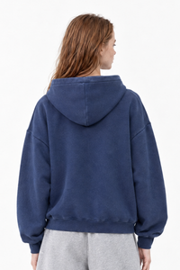 Women's 100% Cotton Winter 430G Heavyweight Loose Hoodie