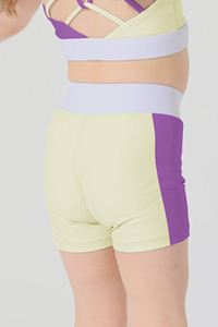 Kids color blocked sport shorts.