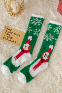 Women's Christmas Cute Xmas Cartoon Knee High Socks