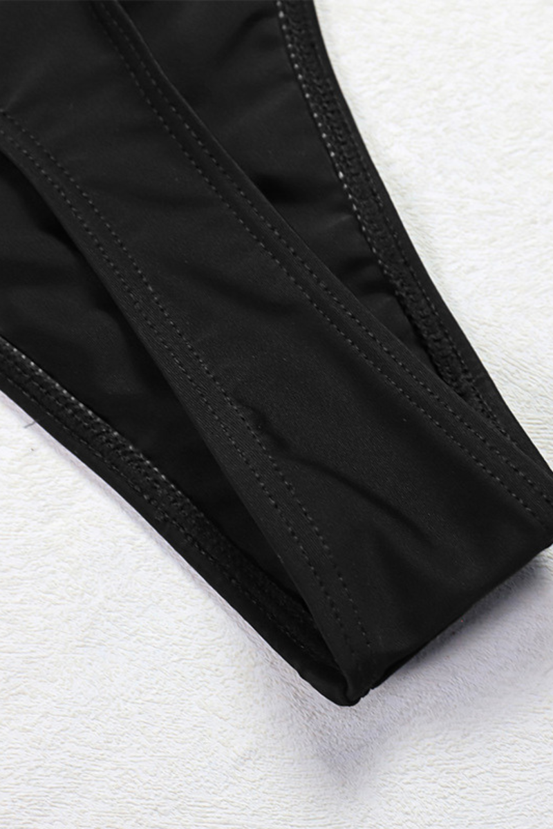 Women's Sexy Lace V Neck Backless One Piece Set - Solid