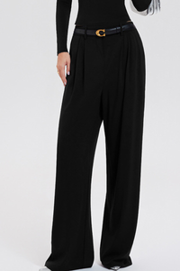 Extended leisure suit with wide-leg pants