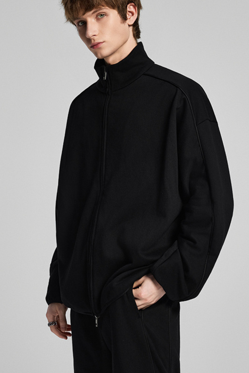 Stand-up collar casual outerwear