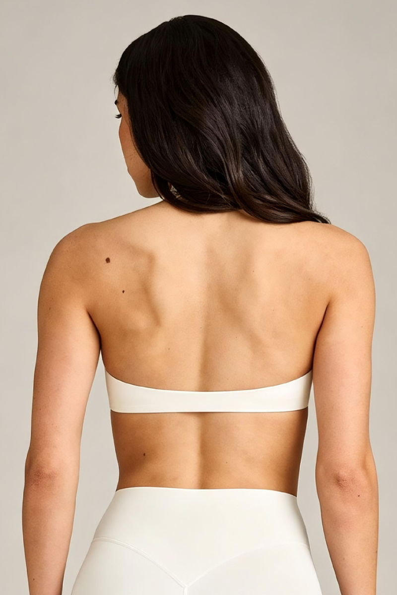 Women's Halter V‑Neck Backless Padded Sports Bra