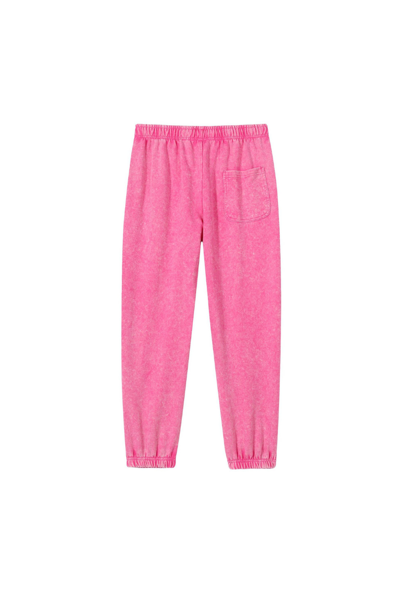 Unisex Fall Vintage Washed Elastic Waist Drawstring Joggers