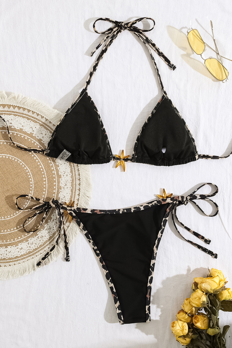 Women's Triangle Cup Halter Starfish Accessory Sexy Bikini&nbsp;