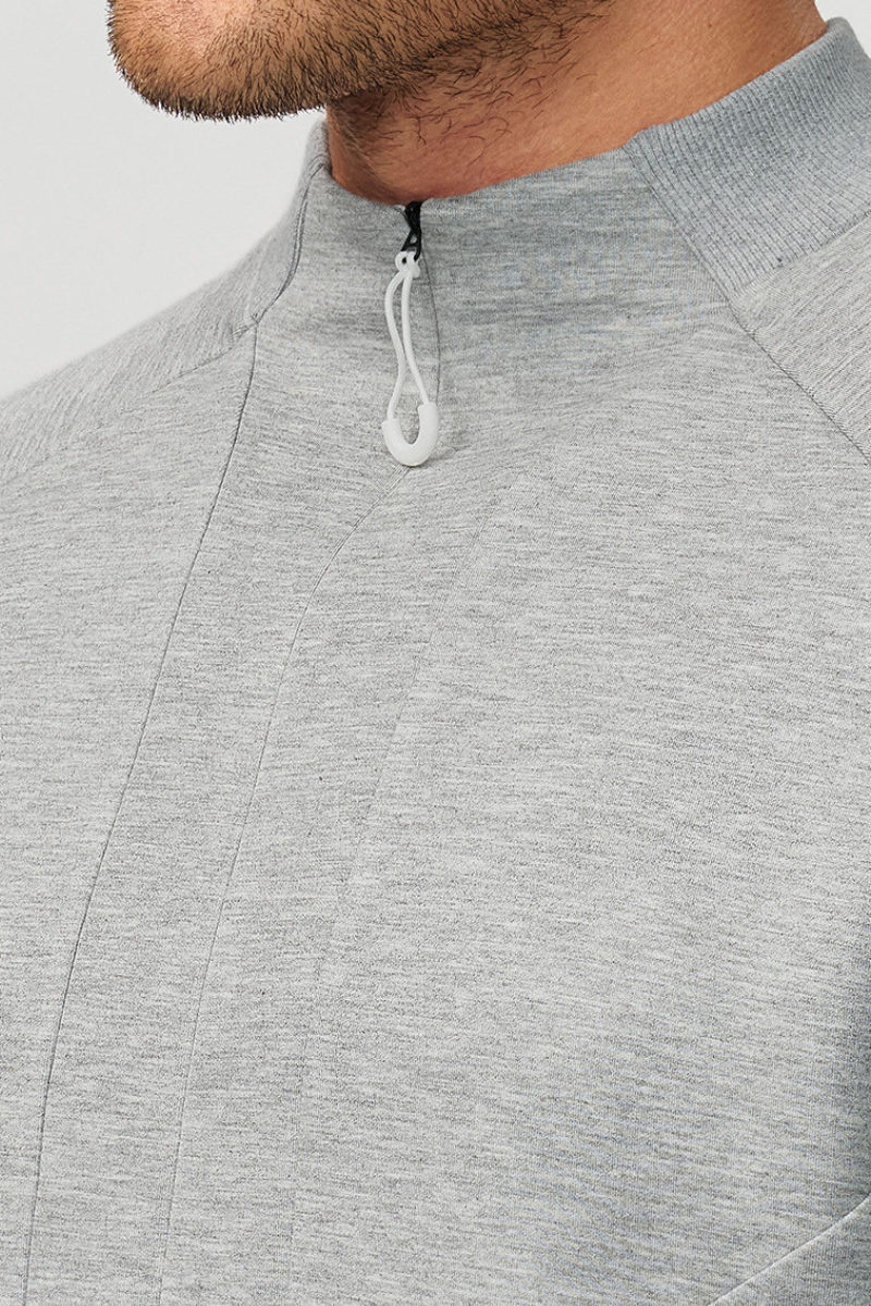 Men's Half-Zip Mock Neck Thermal Sweatshirt