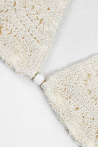 Women's Sexy Crochet Lace Hollow Out Bikini - 3 Piece Set