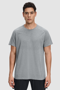 Men's Summer Seamless Mesh Quick-Dry Breathable Tee