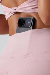 Women's High Rise Back Waistband Pocket Sports Shorts