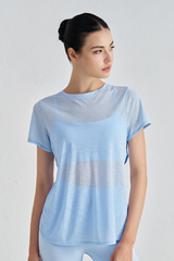 Women's Cut Out Lightweight Breathable Sports Yoga T-shirt