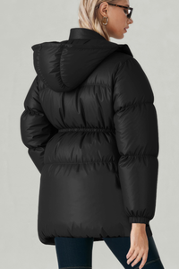 Women's waist-cinching cotton jacket