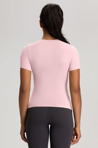 Women Slim-Fit High-Stretch Naked-Feel Yoga T-Shirt