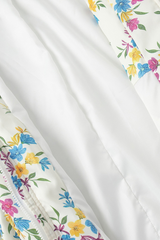 Women's floral pattern cotton jacket.