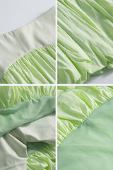 Women's Quick-dry Color Block Pleated A-line Tennis Skirt