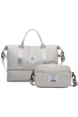 Women Multi-Functional Gym Bag and Small Pouch 2-Piece Set