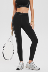 High-waist, shaping yoga pants