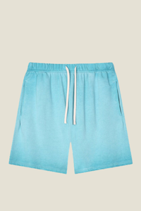 Unisex 320G Cotton Shorts - Washed Ombre Drawstring 5-Inch
