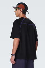 Men's Outdoor Striped Color-Block Relaxed Quick Dry T-Shirt