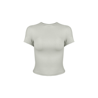 Ribbed Slim Racer-Tee