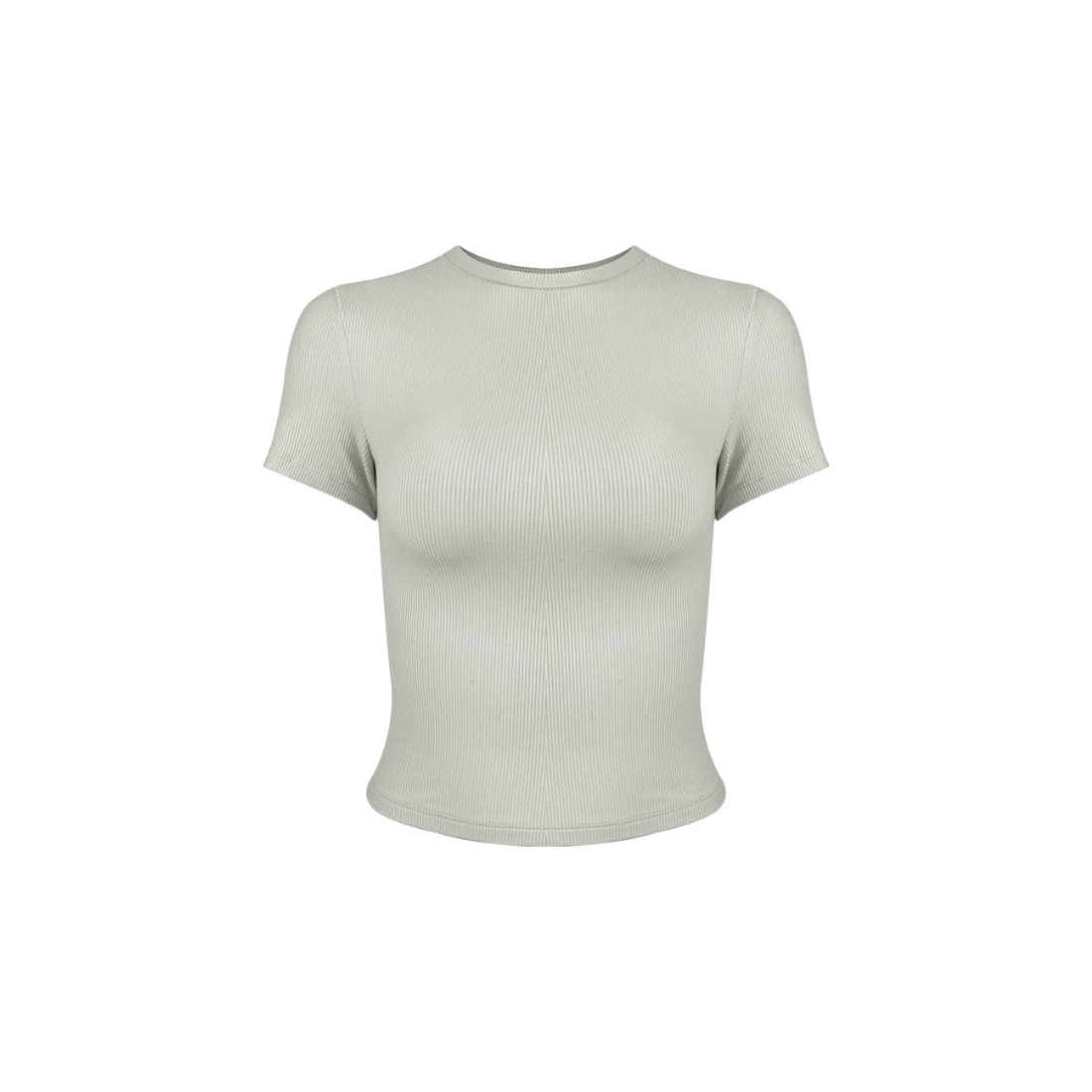 Ribbed Slim Racer-Tee