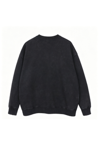 Unisex Fall Washed Vintage Drop Shoulder Relaxed Pullover